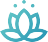 Lotus icon with blue gradient